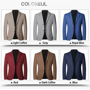 남성용 체크 무늬 비 다리미 세트 재킷, 로얄 블루 캐주얼 블레이저, 남성 블레이저, 남성 블레이저, 6 색, 2025 용수철 가을 신상