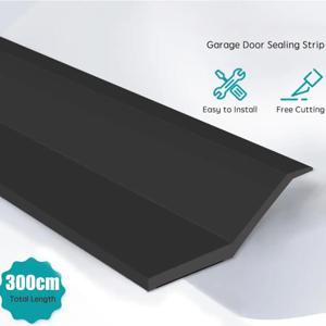 300cm 차고 문 씰링 스트립 도어 프레임 고무 TPE 스트립 비바람에 견디는 차단기 실러 프리 커팅 스커트 라인 벽 트림