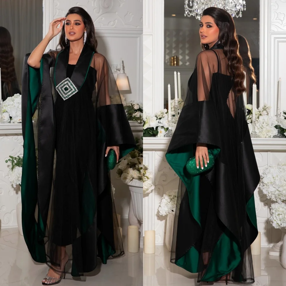 맞춤형 패션 사이즈 가능 주름 비즈 스팽글 A 라인 V넥 미디 드레스, 맞춤형 행사 드레스, 절묘한 포멀 드레스