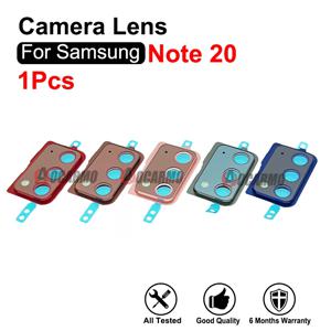 삼성 갤럭시 노트 20 용 후면 블랙 카메라 렌즈, 프레임 및 스티커 교체 부품 포함
