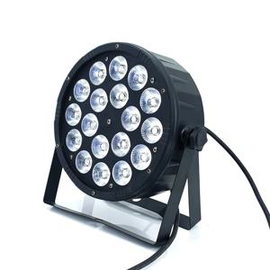 RGBWA UV 라이트 DJ LED 파/디스코 라이트, Dmx512 워시 스테이지 전문 스트로브 장비, 18x18W