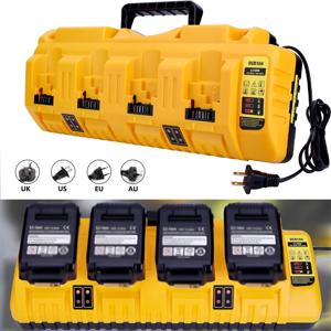 디월트 12V 20V Max 배터리 충전기용 디월트 고속 충전기 DCB104, 4포트 및 USB 포트 2개, DCB204 DCB205 DCB127 DCB105 호환