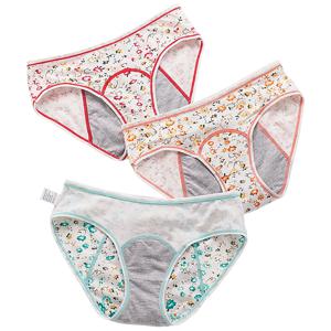 여성 트렌디 파쇄 된 꽃 무늬 생리 팬티 소녀 누출 방지 전면 후면 보호 통기성 컴포트 팬티