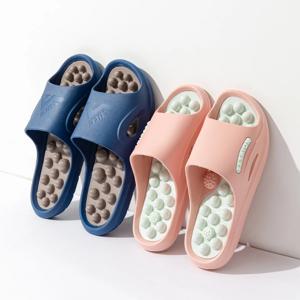 여름 여성 마사지 슬리퍼 PVC 미끄럼 방지 남여 홈 슬리퍼 편안한 경량 실내 실외 슬라이드