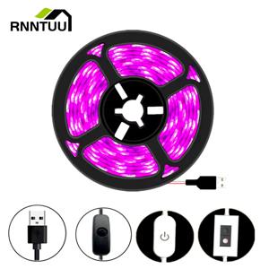 디 밍이 가능한 5V USB LED 방수 성장 빛 터치 스위치 전체 스펙트럼 식물 빛 성장 스트립 식물 램프 야채 모종 성장