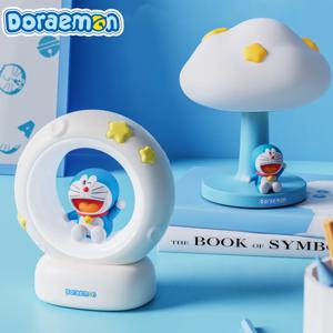 귀여운 애니메이션 램프 도라에몽 LED 야간 조명 따뜻한 USB 충전식 부드러운 빛 팻 컨트롤 생일 크리스마스 선물 룸 장식