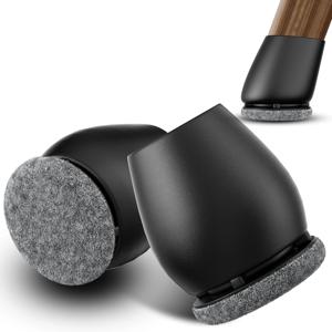 8PCS 의자 다리 보호대 발 커버 대각선 회색 두꺼운 랩 펠트 패드 실리콘 가구 테이블 피트 바닥 보호