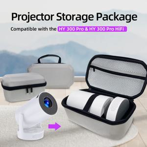 HY300 Pro Hifi와 호환되는 Velec 프로젝터 보관 가방 비즈니스 홈 엔터테인먼트를위한 방수 휴대용 운반 케이스