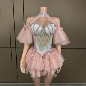 생일 선물 공연 드레스 생일 파티 바 미츠바 이브닝 드레스 가수 모델 워크 쇼 디너 파티 Vestidos Brillantes