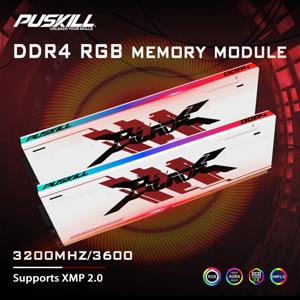 푸스킬 RGB DDR4 메모리 RAM 3600MHz 3200MHz 8GB 16GB DIMM 데스크탑 게이밍 메모리