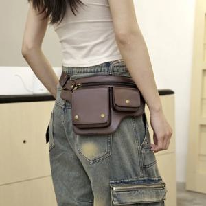 여성용 방수 라이딩 허리 팩, 크로스바디 오토바이 가방은 전화 키 보조베터리를 보관합니다.