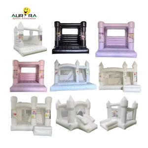 상업용 어린이 풍선 바운스 하우스 야외용 풍선 놀이터 점핑 성 웨딩용 풍선 바운서 (볼풀 포함) 파티용