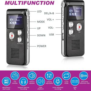 B47C 연구용 3개 항목 장비 번들: 8GB 오디오 레코더, EMF 감지기 및 자기장 센서