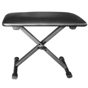 1pc 피아노 벤치, 조정 가능한 키보드 벤치 휴대용 의자 접이식 의자 접이식 좌석 X 스타일, 미끄럼 방지 디자인, 검정색