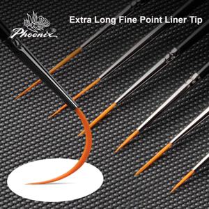 1/2/3/5pcs Rigger 아티스트 페인트 브러시 엑스트라 롱 파인 포인트 라이너 팁 디테일 브러쉬 스케일 모델 네일 아크릴 오일 수채화