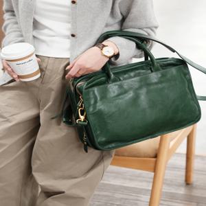 비즈니스 캐주얼 빈티지 디자이너 수제 베지터블 태닝 소가죽 여성용 블랙 서류 가방 패션 진짜 소가죽 노트북 핸드백