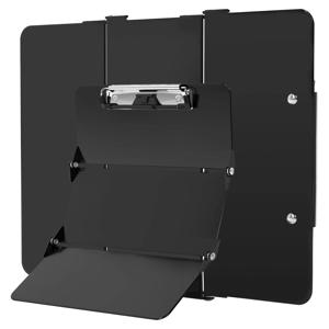 블랙 간호 클립보드, 접이식 버전 알루미늄 4 레이어 포켓 크기 펜 간호사, 학교 의사용 포켓 크기 클립 포켓