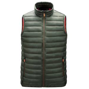 경량 코튼 조끼 가을, 겨울 기성품 스탠드업 칼라 솔리드 컬러 캐주얼 지퍼 포켓 크로스보더 전자상거래 독점