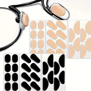 자기 접착 소프트 폼 미끄럼 방지 안경 코 패드 보호 안경 스폰지 브리지, 편안한 착용을 위한 인스턴트 리프팅 효과