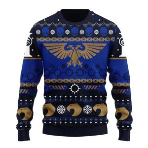 Warhammer 40k Imperium 추악한 크리스마스 스웨터 만화 애니메이션 여성용 남성용 후드티 2026 새로운 패션 커플 크리스마스 선물