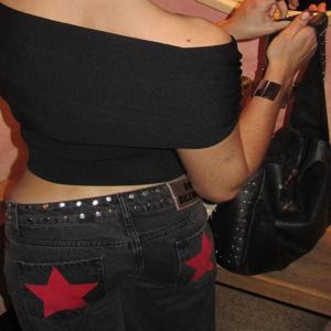 ONE DILEMMA 여성 Y2K 빈티지 청바지 별 패턴 메탈 리벳 청바지 여성용 배기 캐주얼 스트레이트 레그 데님 팬츠 여성 의류