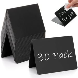 10개 미니 칠판 표지판 재작성 가능한 메시지 보드 좌석 카드 음식 라벨 소매점 전시 특별 행사 파티 뷔페용