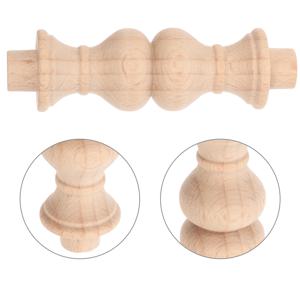 10개 미도색 원목 미니 로마 기둥 발라스터 포스트 DIY 계단 가구 제작 인형집 장식용