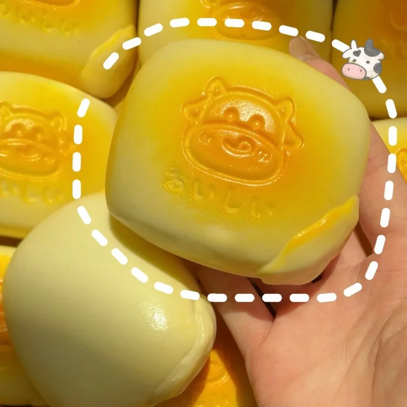 스퀴시 모조 우유빵 슬로우 라이징 장난감 - 스트레스 해소 및 불안 완화를 위한 매우 부드러운 감각 장난감 |   어린이와 성인을 위한 선물