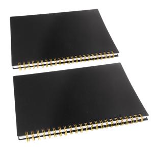 2pcs 회계 그리드 노트북 60매 수직 수평 그래프 용지 패드 재무 추적 장부 비즈니스 비용 관리용