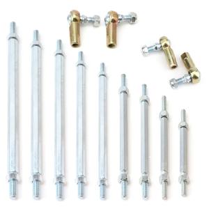 1 쌍 90mm-145mm M8-M8 스티어링 타이로드 키트 볼 조인트 49cc 50cc 2 스트로크 전기 미니 키즈 ATV 고 카트 버기 스쿠터 부품