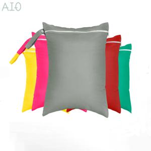 AIO 1Pcs 30*40cm 아기 기저귀 가방에 대 한 젖은 가방 재사용 가능한 방수 솔리드 컬러 젖은 건조 기저귀 가방 단일 포켓 핸들 가방