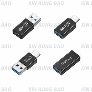 USB3.0 커넥터 USB-TYPE-C 어댑터 5Gbps USB3.1Gen1 남성-여성 변환기 SSD HDD 케이블 확장기 전송 확장 플러그