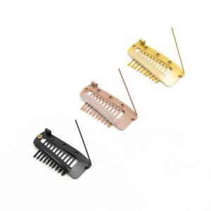 10Pcs/20Pcs/50Pcs 인간의 머리카락에 대 한 머리 확장 가발 클립에 클립 확장에 대 한 스냅 헤어 클립 폐쇄에 대 한 금속 빗