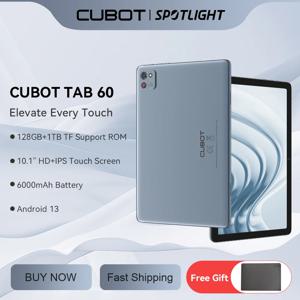 Cubot TAB 60, 2024 새로운 Android 태블릿, 옥타 코어, 8GB RAM(4GB+4GB 확장), 128GB ROM, 10.1인치 HD+ 화면, 6000mAh 배터리, OTG, WiFi 6, 블루투스, 학생용 태블릿, tablet android