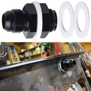 알루미늄 연료 전지 벌크 헤드 피팅, AN6 AN8 AN10 액세서리, 블랙 연료 전지 벌크 헤드 어댑터 피팅