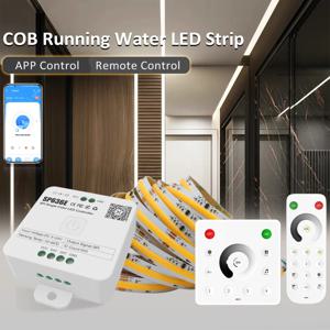 WS2811 COB 말 실행 Led 스트립 24V 360LED/M BanlanX APP 제어 10M 15M 20M 순차 물 흐름 Led 조명 룸 장식