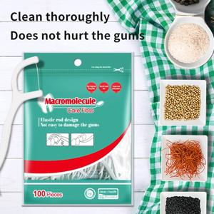 초박형 치과용 치실 플라스틱 이쑤시개, 여행용 치실 스틱, 튼튼한 치실, 휴대용