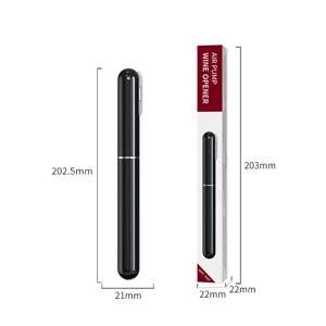 2 in 1 휴대용 핸드헬드 에어 프레셔 코르크스크류 이지 오픈 에어 펌프 와인 오프너 코르크 제거기 포일 커터 포함