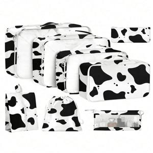 8개 여행용 수납 가방 휴대용 여행용 캐리어 정리함 여행 가방, 수하물 정리함, 옷, 신발 가방, 라이언에어