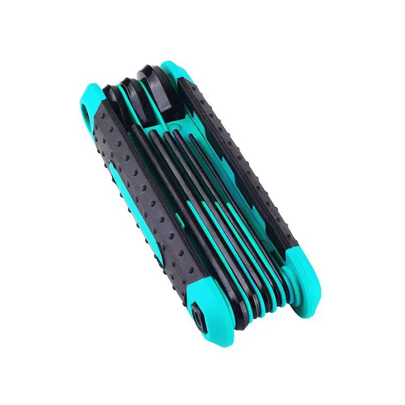 8 in 1 접이식 알렌 렌치 세트 미터법 알렌 키 세트 도구 또는 접이식 변조 방지 Torx 키 세트 휴대용 스타 렌치 키트