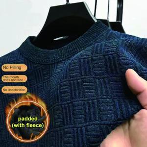 남성 캐주얼 스웨터 두꺼운 니트 풀오버 패션 스웨터 남성 가을, 겨울 따뜻한 탑 니트 남성 의류 4XL