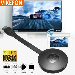 MiraScreen 디스플레이 용 VIKEFON 1080P G2 Anycast Wifi HDMI 호환 휴대용 Miracast 동글 TV 미러 스크린과 호환 가능