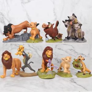 디즈니 9 개/대 4.5-8.5CM 라이온 킹 Simba Nala Timon 액션 피규어 모델 애니메이션 피규어 어린이를위한 크리스마스 선물