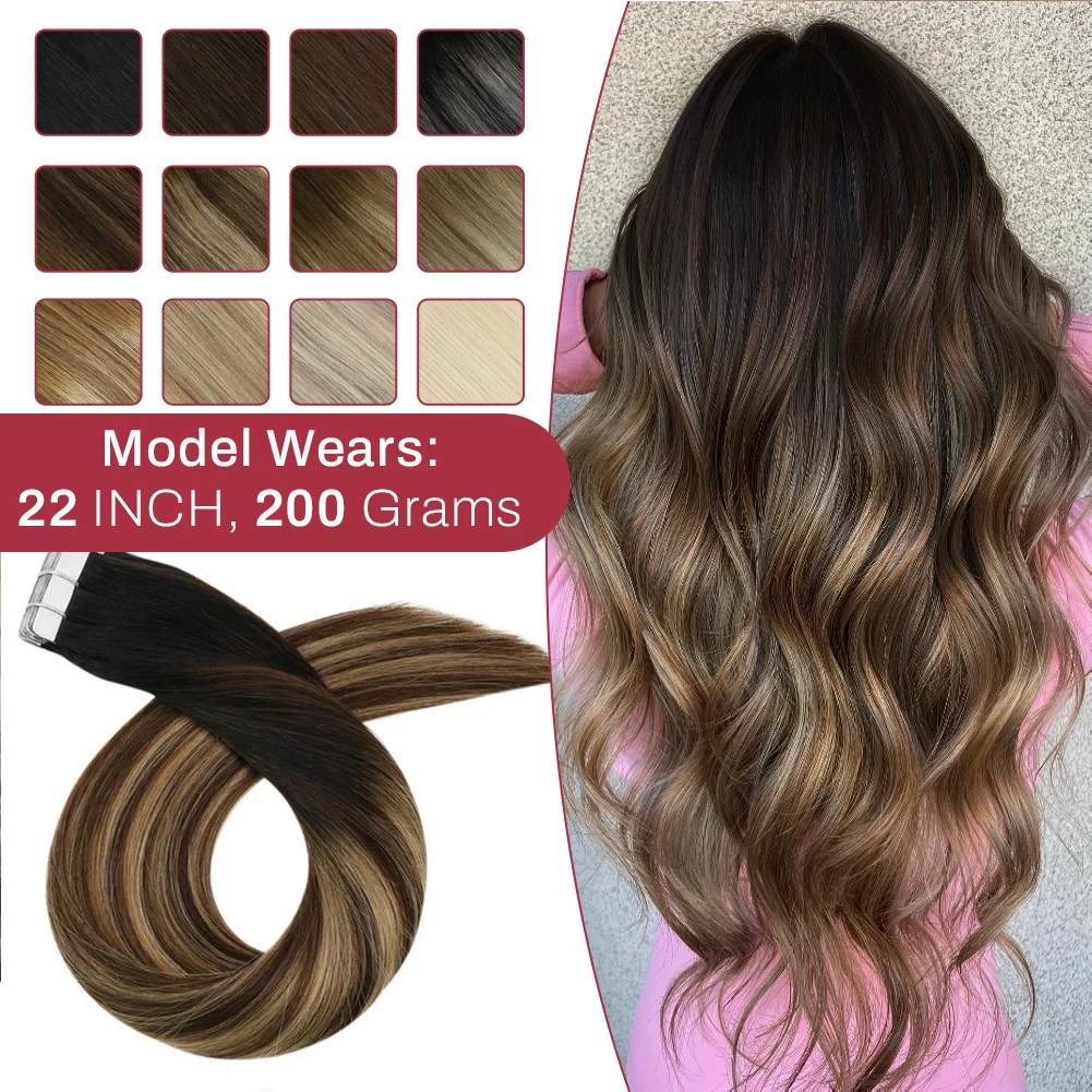 인간의 머리카락 확장에 Moresoo 테이프 브라질 스트레이트 레미 헤어 확장 자연 보이지 않는 원활한 테이프 100% 진짜 머리카락