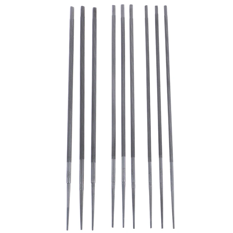 3 개/몫 라운드 전기 톱 톱 체인 파일 전기 톱 체인을 선명하게 4mm 4.8mm 5.5mm 목공 핸드 툴