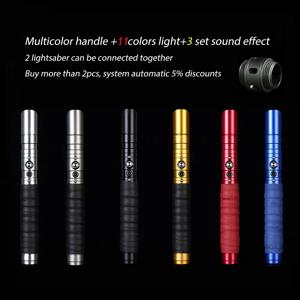 YQ RGB Lightsaber 100cm 11 색 금속 색상 소리 방출 레이저 칼 코스프레 장난감 소년 도구 고품질 픽셀 세이버