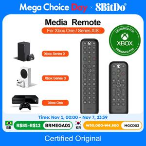 Microsoft에서 라이선스를 받은 8BitDo XBox 미디어 리모컨, Xbox One, Xbox Series X, S(적외선 리모컨) Microsoft Xbox 콘솔과 호환 가능