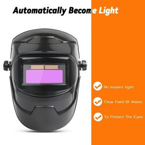 태양열 발전 자동 다크닝 용접 헬멧, 트루 컬러, 대형 시야 용접 안경, 용접 고글, 신제품