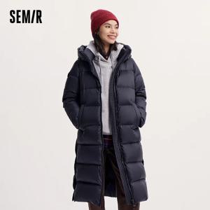 세미르 다운 재킷 여성 의류 2025 신상 겨울 루즈핏 따뜻한 아웃도어 재킷 방수 오일프루프 얼룩방지 코트 여성용
