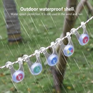 10팩 LED 로프 조명 - 야외 캠핑, 낚시 및 텐트 장식용